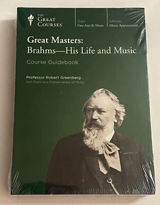 Great Masters: Brahms - His Life and Music Robert Greenberg (2-DVDs+Guidebook) - Picture 1 of 2