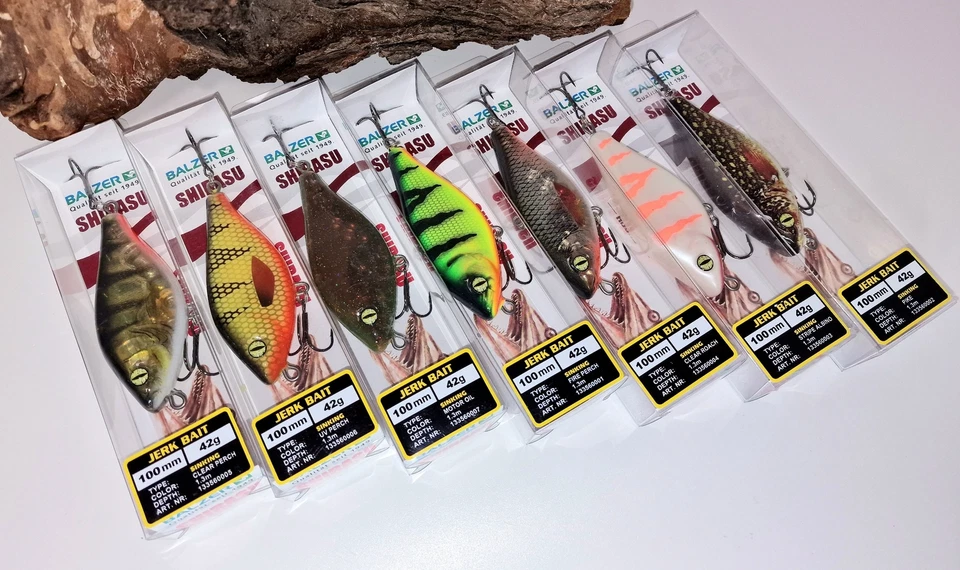 Balzer Shirasu Jerk Bait 10cm 42g langsam sinkend 7 Farben Albino Perch Pike usw - Bild 1 von 1