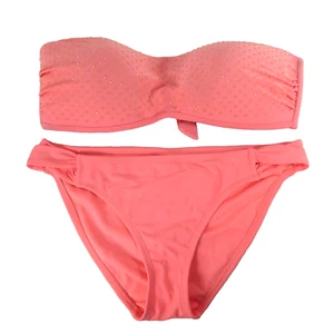 Xhilaration Damen Rosa Zweiteiliges Bikini Set Unterteil L Oberteil XL - Bild 1 von 7