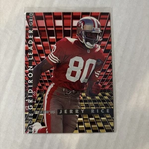 JERRY RICE 1995 FLEER GRIDIRON LEADER #4 49ers HOFer - Picture 1 of 2