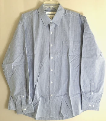 Camisa manga larga XL azul y blanca a cuadros abotonada Amazon Essentials para hombre nueva con etiquetas  Foto 1 de 4