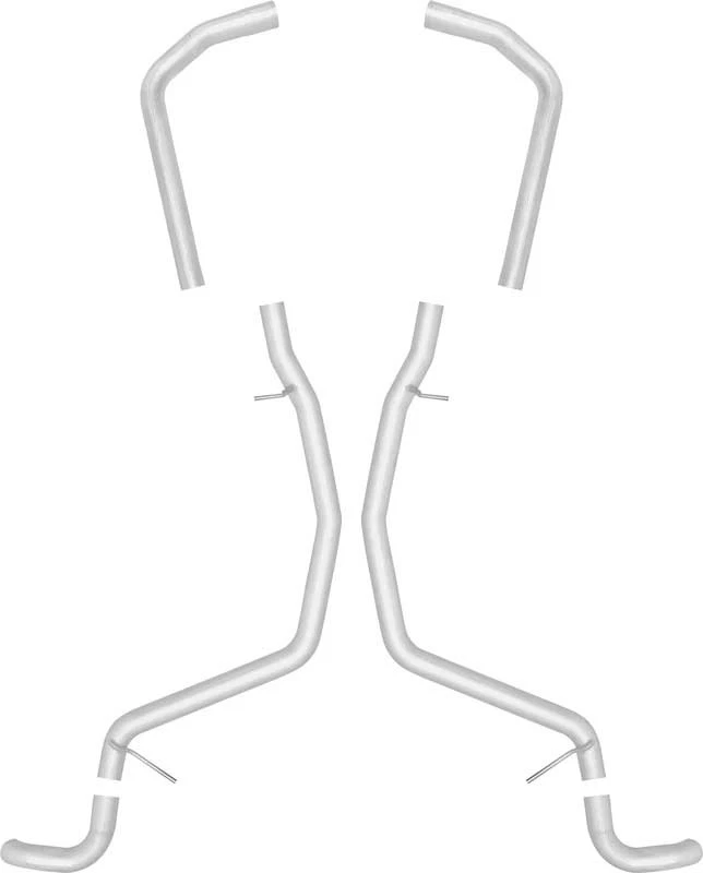 Flowmaster; 1959-64 Chevrolet Impala/Bel Air/Biscayne; V8; 2,5" Crossmember-Back - Imagem 1 de 1