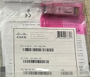 New Cisco SFP-10G-ER 10GBASE-ER SFP+ Transceiver Module - Sealed Original - Picture 1 of 2