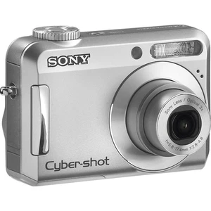SONY DSC-S650 7.2MP Vintage Digital Camera 3x Optical Zoom Tripod Thread Silver - Picture 1 of 13