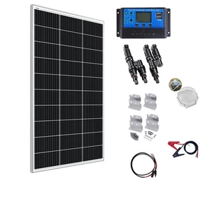 120W 12V Mono Solar Panel Kit Battery Charger 30A Controller Trailer Campervan - Picture 1 of 8
