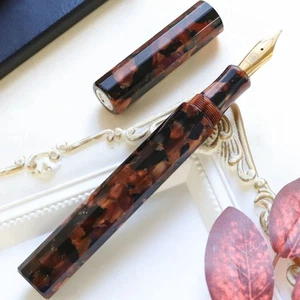 Wancher Kaleido Füllfederhalter Autumn Grove braun M Feder gold - Bild 1 von 6