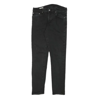 LEVI'S Mens Slim Black Denim Jeans W27 L27 Zip Casual Stylish Fit - Image 1 of 4