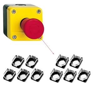 5Pcs Push Button Cover Guard Notfall Stop Button Cap 2,2 cm Leicht zu - Afbeelding 1 van 13