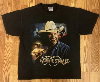 Vintage 90s George Strait Tour Shirt Size Large Country Music Festival Singer  - Image 1 of 4