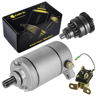 Starter Drive & Relay Solenoid for Polaris Trail Boss 325 2000 2001 2002 Atv New - Image 1 of 4