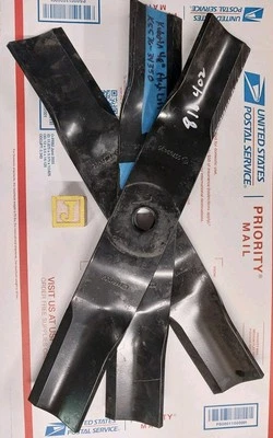 KUBOTA K5576-3435* 48 INCH MOWER DECK BLADE SET* NEW TAKEOFFS* 3 PIECE SET* - Image 1 of 3