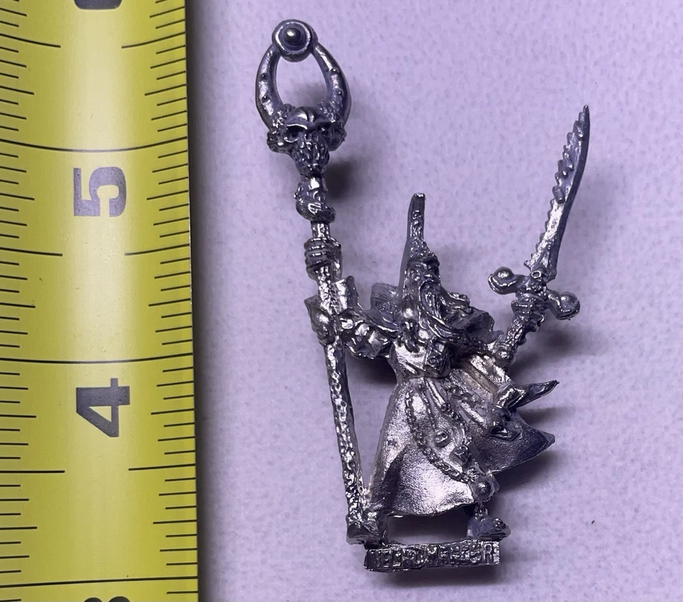 Warhammer NECROMANCER Vampire Counts undead metal GW old world Mordheim OOP B25 - Image 1 of 1