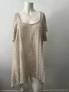 Top túnica ganchillo Dressbarn de colección 2XL Festival Y2K hada oeste rancho granero hippie - Imagen 1 de 8