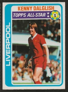 TOPPS-FOOTBALL (PALE BLUE BACK 1979)-#001- LIVERPOOL - KENNY DALGLISH  - Picture 1 of 2