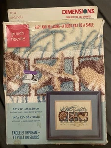 Dimensions 73152 Seashells Punch Needle Kit - 10" x 8" NEU Box verbeult siehe Fotos - Bild 1 von 5