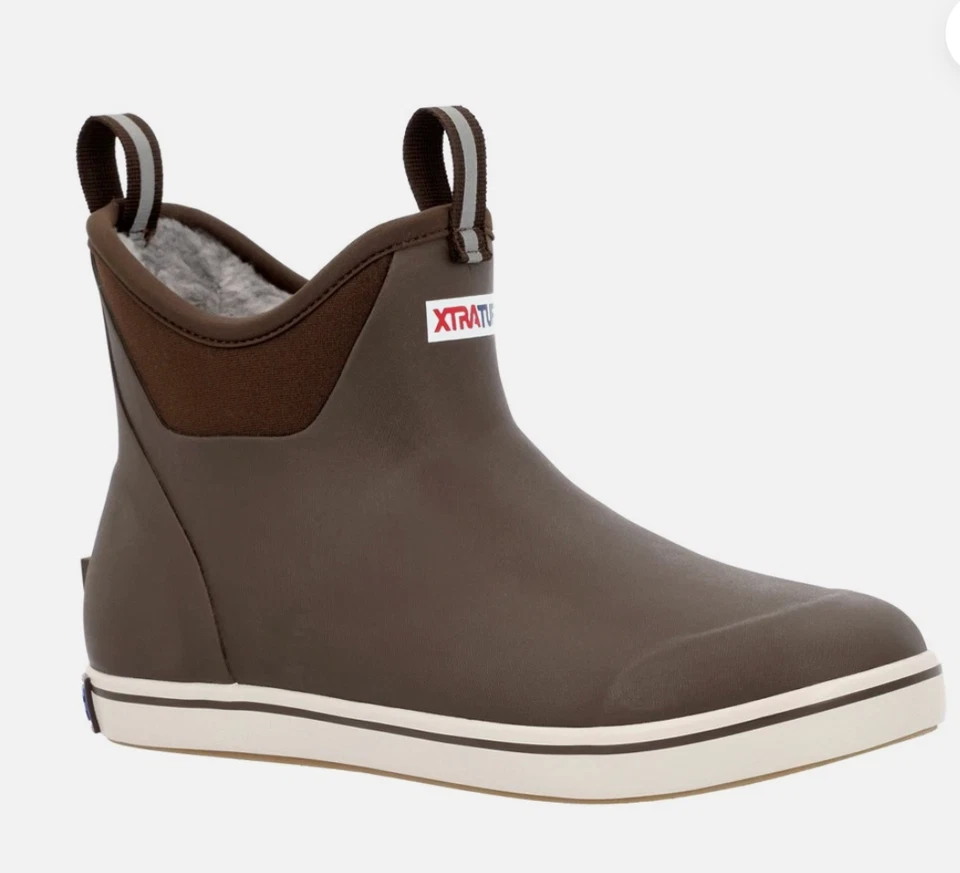 Cubierta de tobillo Xtratuf para clima frío forrada de vellón para hombre marrón XMAB-900T Foto 1 de 1