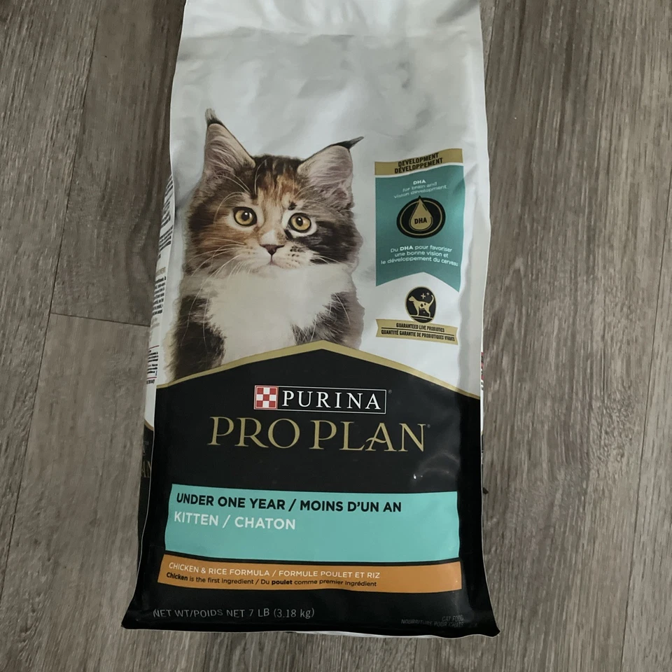 Purina Pro Plan Kitten Dry Food Chicken & Rice 7lb bag - Image 1 of 1