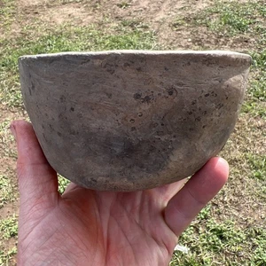 Indianer 3,1/8" x 5,3/8 Mississippian Schale Restauration Neu Verheiratet Mo.979 - Bild 1 von 7