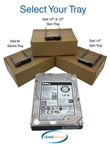 Dell JY57X 1.8TB SAS 10K 12GBPS 2.5" Hard Drive | Choose Tray - Afbeelding 1 van 5