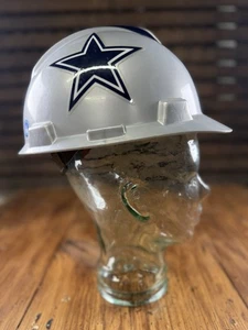 NFL Dallas Cowboys MSA V-Gard Hard Hat Adjustable Size Medium Texas - Bild 1 von 11
