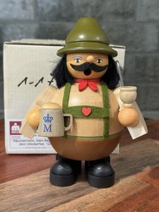 Holz Mini Räucherwerk Oktoberfest Räuchermann mit Bier - Made in Germany - Bild 1 von 7