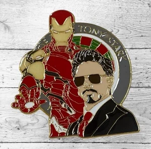 Iron Man Tony Stark Marvel Pin Badge Brooch 2.4in Used - Picture 1 of 3