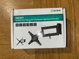 Av:link HQT201 Staffa di montaggio a parete per monitor TV regolabile doppio braccio 13-40” 15 kg - Foto 1 di 6