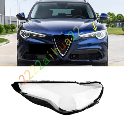 Cubierta transparente + pegamento para lente de faro lateral izquierdo para Alfa Romeo Stelvio 2017-2025 Foto 1 de 4