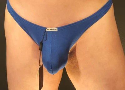 BRAVE PERSON MENS LOW-RISE THONG-BLUE (MEDIUM 29-31) - Image 1 of 4