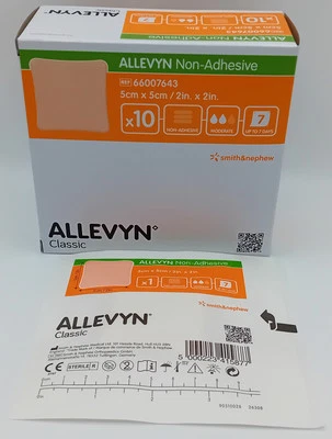 Allevyn Non-Adhesive Foam Dressing 5cm x 5cm – Box of 10
