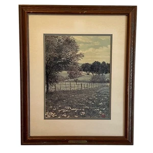 B. Herd “Llano Spring” #260/500 Signed Limited-Edition Print – Texas Landscape - Picture 1 of 13