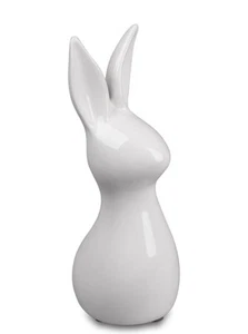 Dekofigur Hase MODERN stehend weiß H. 20cm Keramik Formano F26 - Bild 1 von 2