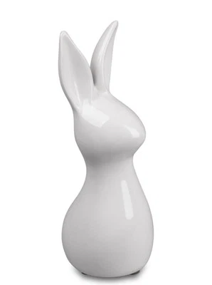 Dekofigur Hase MODERN stehend weiß H. 20cm Keramik Formano F26 - Bild 1 von 2