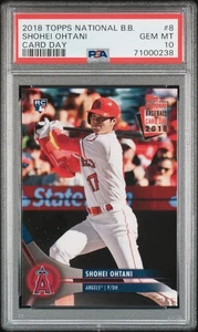 2018 Topps National Baseball Card Day SHOHEI OHTANI #8 RC Rookie PSA 10 GEM MINT - Picture 1 of 2