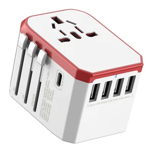 Worldwide Travel Adapter Universal International Plug Adopter w/ USB Ports C & A - Picture 1 of 8