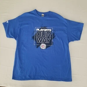 NBA Los Angeles Clippers Shirt Herren XL Promo Playoffs Our Way Blau A4 - Bild 1 von 11