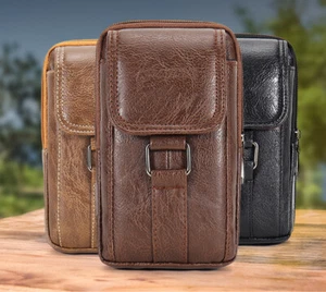 Gürteltasche Sport Leder Gürteltasche Handytasche Hülle für iPhone Samsung Google - Bild 1 von 17