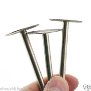 3Pcs 20 25 30mm Thin Disc T Head Diamond Burrs Grinding Bits Carving Stone Tools - Picture 1 of 18