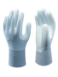 10 x SHOWA 265R Lightweight Assembly Grip Lite Low-Lint Gloves Nitrile Palm Coat - Picture 1 of 7