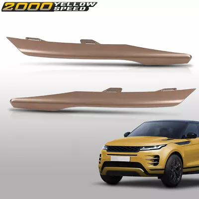 Pair Fit For 20-22 Land Rover Range Rover Evoque Lower Fog Light Lamp Strip Trim - Image 1 of 4