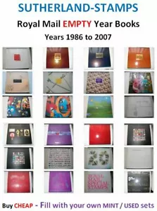1986 to 2007 EMPTY Year Books. Buy CHEAP & fill with your own MINT or USED sets - Picture 1 of 14
