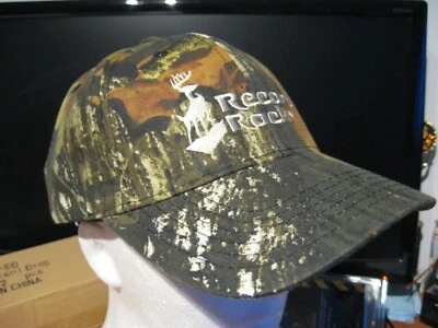 CAP AMERICA Mossy Oak Camo Cap Embroidered Record Rack Deer Hunting Hat / Adjustable