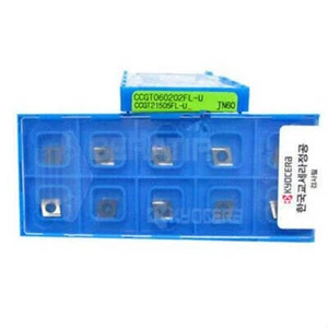 Kyocera CCGT060202FL-U CCGT21505FL-U TN60 CNC Carbide Insert 10pcs New - Picture 1 of 1