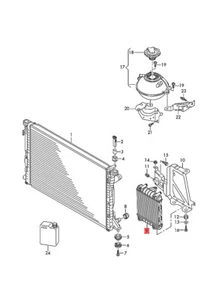 Genuine AUDI Q5 FYB Additional Cooler For Coolant Left 80A121212E - Picture 1 of 1