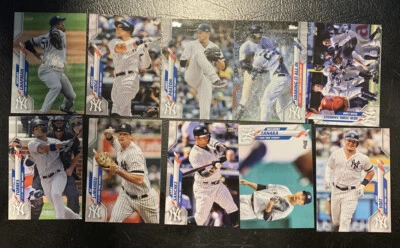 2020 TOPPS SERIES 1 NEW YORK YANKEES TEAM LOT - 10 CARDS MINT  - Image 1 of 4