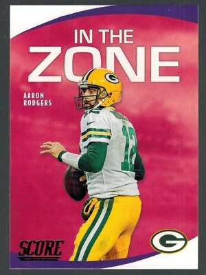 AARON RODGERS 2020 Score IN THE ZONE Insert #IZ-AR - Image 1 of 2