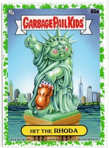 Garbage Pail Kids Go On Vacation 65a HIT THE RHODA Booger Green Parallel Topps - Picture 1 of 2