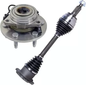 4x4 eje delantero CV + cojinete buje de rueda para Chevy Silverado Sierra 1500 2007-2014 - Imagen 1 de 8