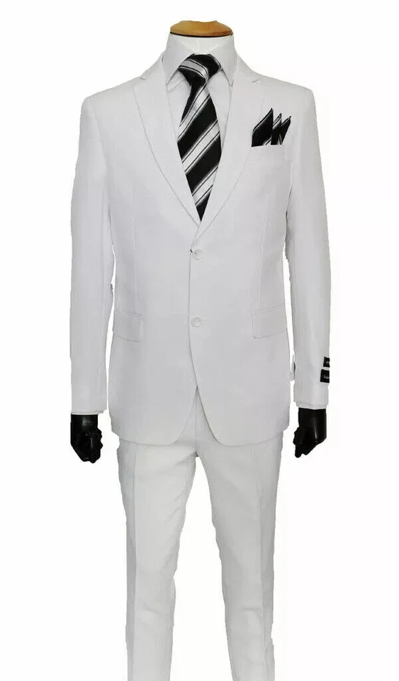 Men's Basic 2 Button Single Breast Work Suit 702P - Image 1 of 3