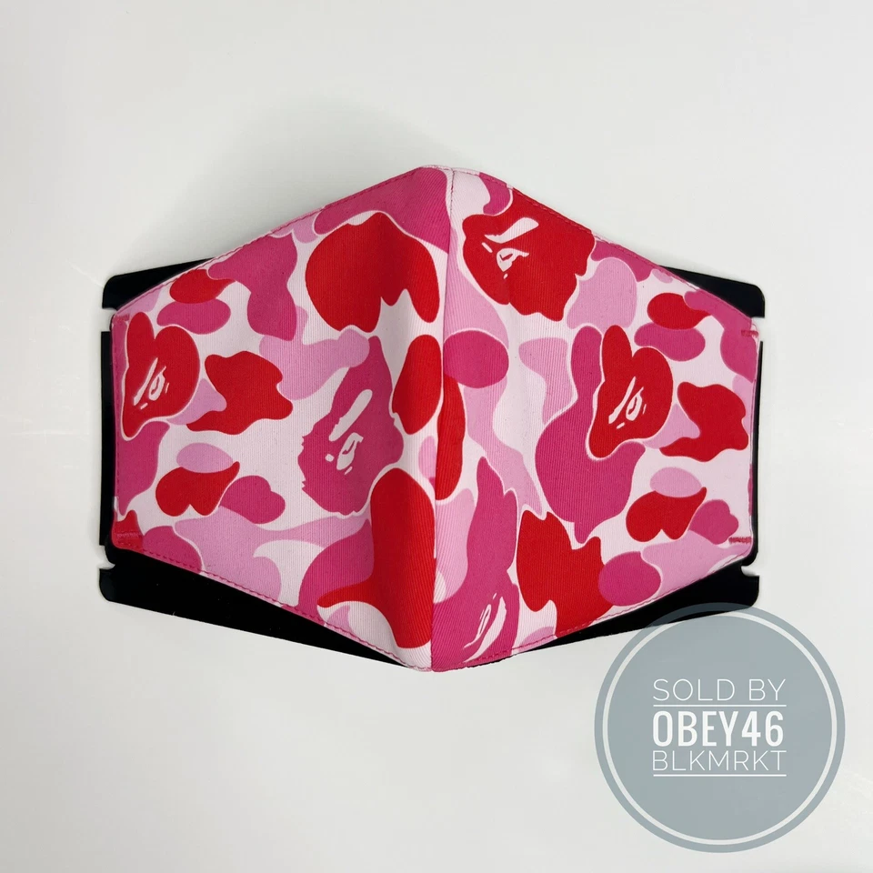 BAPE A Bathing Ape ABC Pink Camo Mask  FW23 - Image 1 of 4